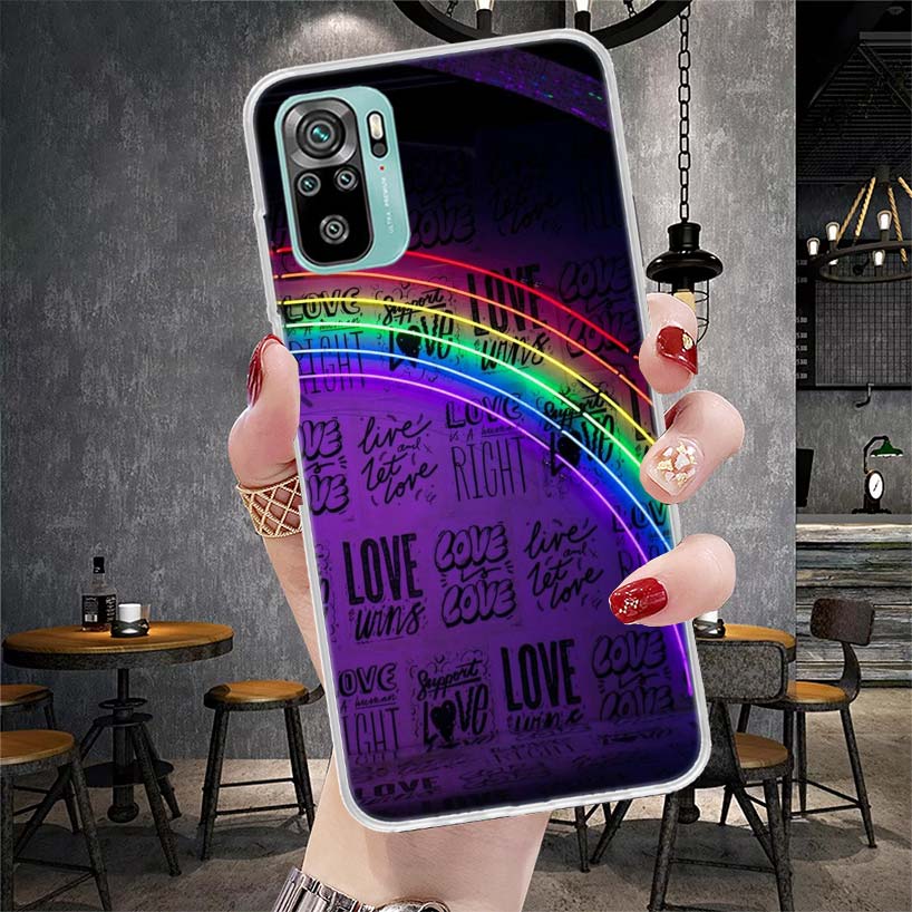 Love Is Love LGBT Rainbow Soft Phone Case For Xiaomi Redmi Note 15 14 14S 13 12 Pro Plus 12S 11 11S 11E 10 10S 11T 5G Fundas Coq