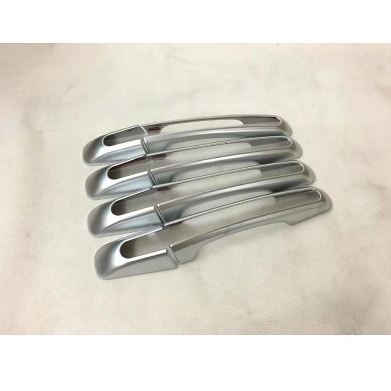 For Jaguar F-PACE FPace 2016 2017 2018   Car Styling Cover Detector Inner Stick Frame Trim ABS Door Handle 8pcs