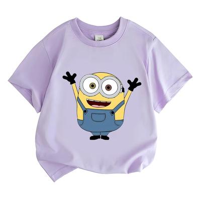 Summer Kids T Shirt Flower Cat Graphic Shirt Girls Floral Funny Tops White Short Sleeve Wild Tee Cute Animal Cartoon Cat T-shirt