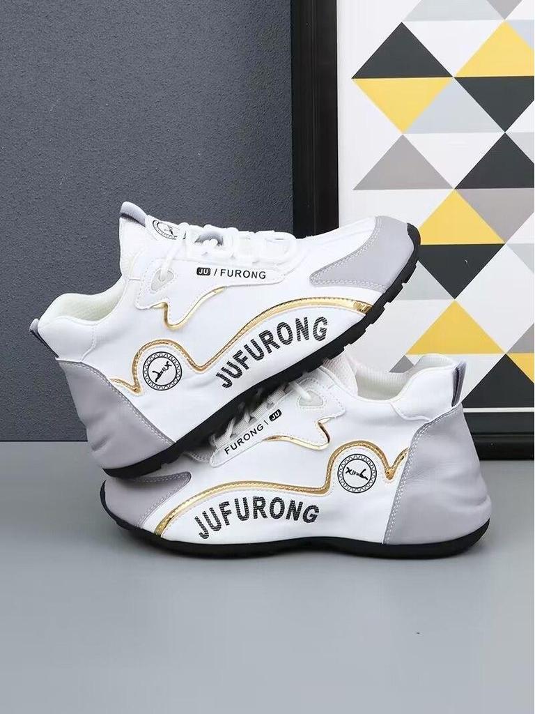 Unisex 2024 Spring Sports Shoes: Trendy White Sneakers for Couples, Popular Dad Sneakers