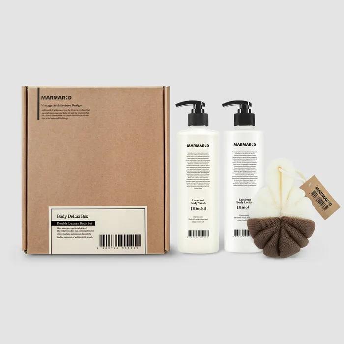 Deluxe set (body wash + body lotion + shower ball)