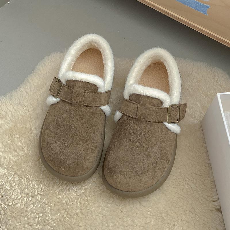 Women's Cartoon Large Size Soft Sole Winter Warm Fur Snow Boots Padded Lined Ankle Boots Anti-slip Hiking Casual Sports Cotton Boots
