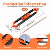 2Pcs Precise Contour Scribe Tool, Adjustable Contour Gauge Tool with Pencils and Lock, Woodworking Edge Corner Measuring Scribing Tool, Irregular