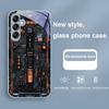 Mechanical Device For Samsung Galaxy A01 02 03 Core A04 A14 4G A13 54 34 31 20 25 23 22 5G S21 Ultra S20 Glass Phone Case