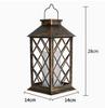 Solar Lamp LED Warm Light Flameless Candles Hanging Hollow-out Lanterns Garden Porch Yard  Patio Lawn Outdoor Party Decorative