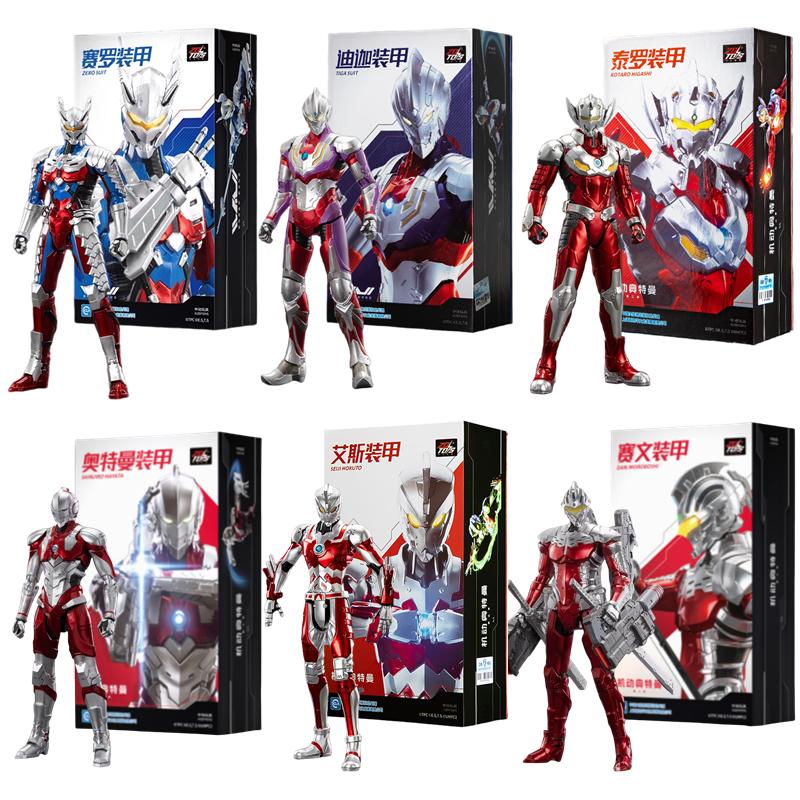 ZD Toys Ultraman Figure Kotaro Higashi Zero suit Tiga suit Ace Ultra Seven Ultraman Jack Cartoon Collect Toys Birthday Gifts