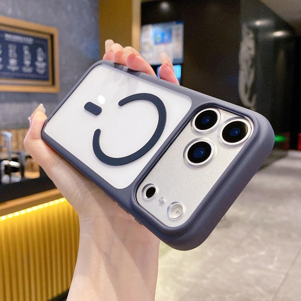 Luxury Transparent Magnetic Phone Case For iPhone 17 Pro Max 17Pro 17 Air For Magsafe Wireless Charging Camera Protection Cover