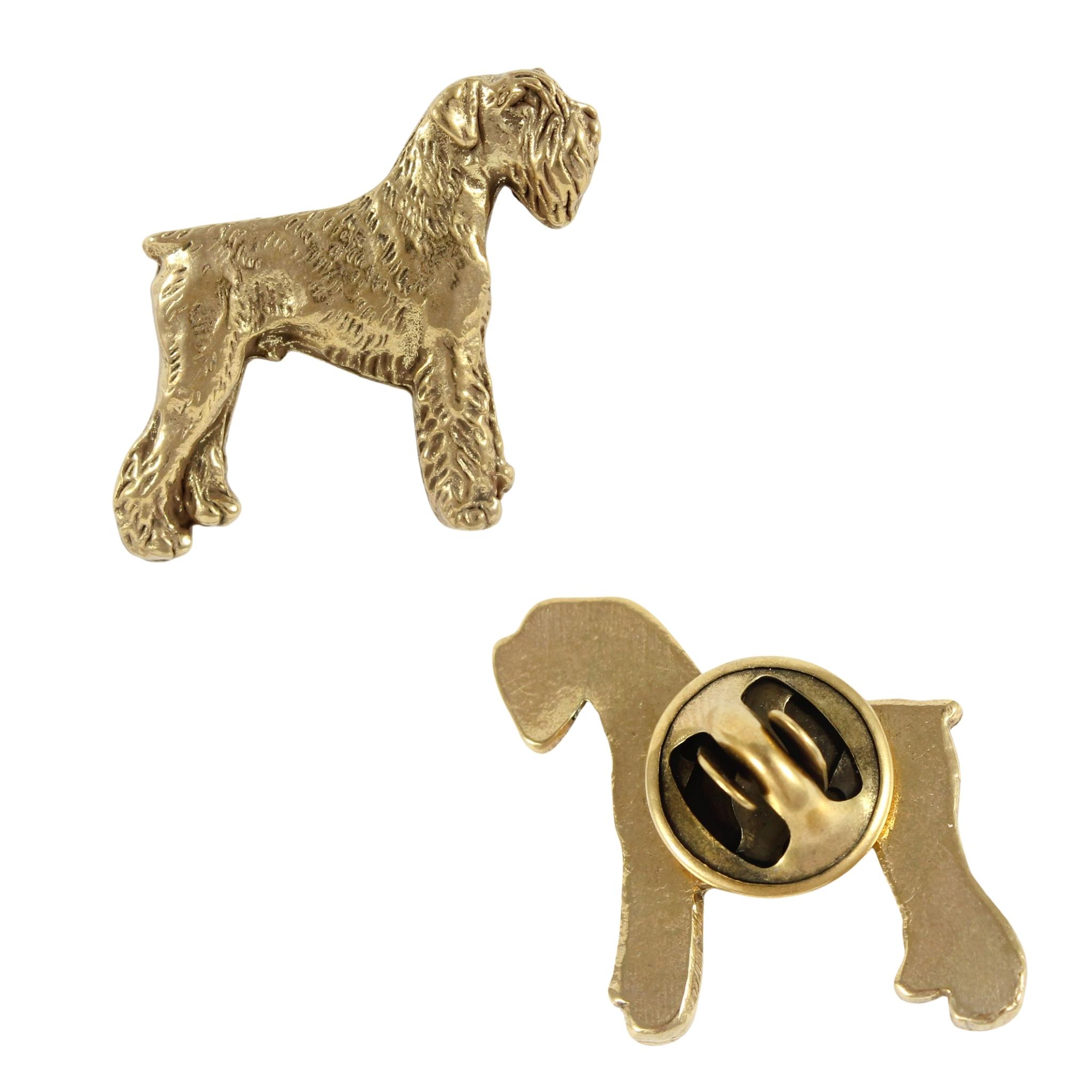 

Шнауцер - позолочена брошка-шпилька, елегантна прикраса собака, унікальна шпилька від бренду Art-Dog