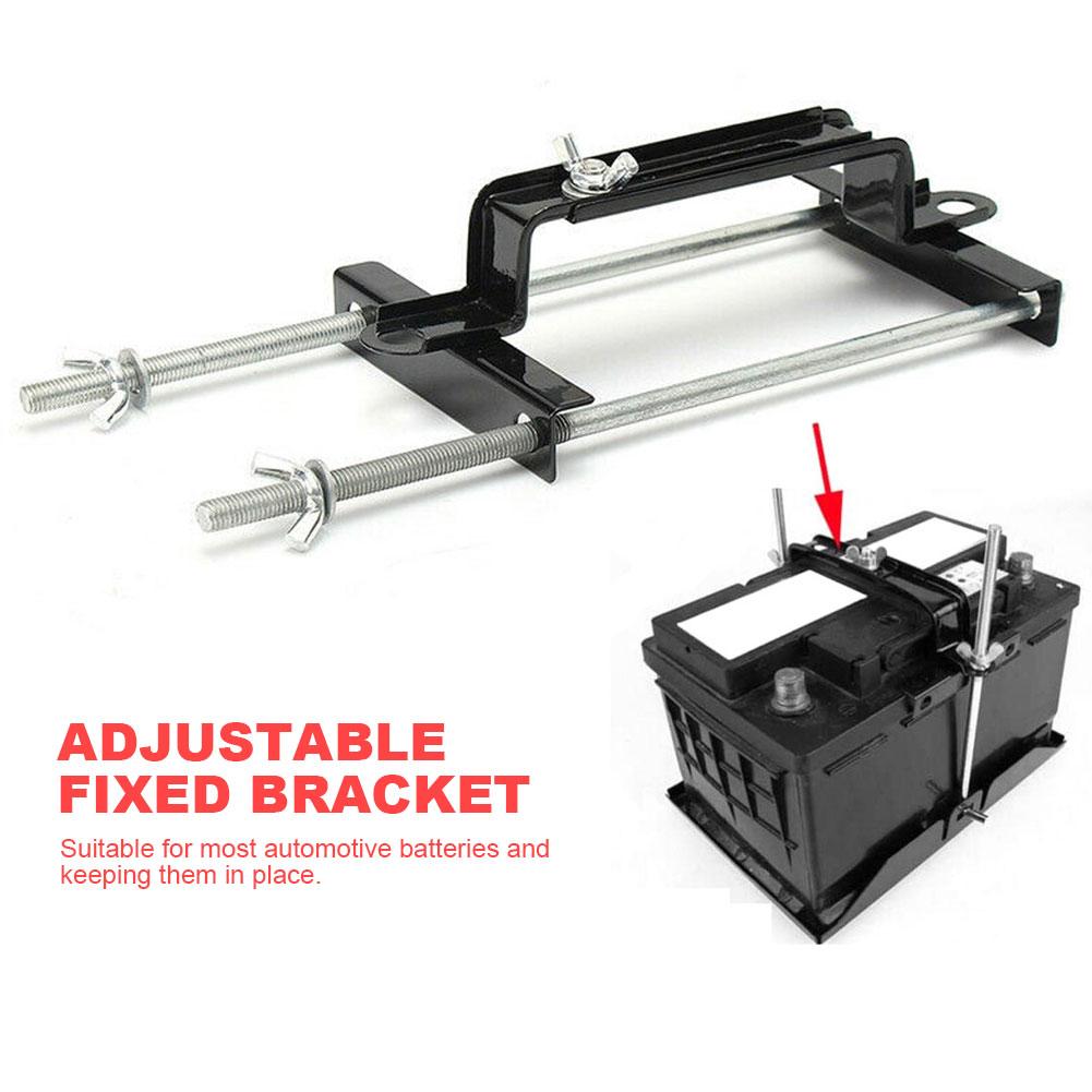 Adjustable Bracket Holder Corrosion Resistance Battery Retainer Rust Proof Battery Rod Bracket Thickened for Yacht Truck