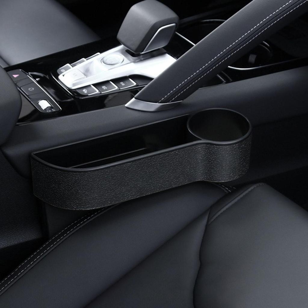 Organizer Samochodowy Szczelina Przedniego Siedzenia Organizer do Przechowywania na Siedzenie Samochodowe Uchwyt na Kubek Skórzane Akcesoria Samochodowe Na Portfel Telefon Klucze Karty