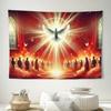 1pc Sacred Themed Tapestry, Classic Religious Style Art Decor, Perfect for Chapel, Sacred Events and Home Interior Decor