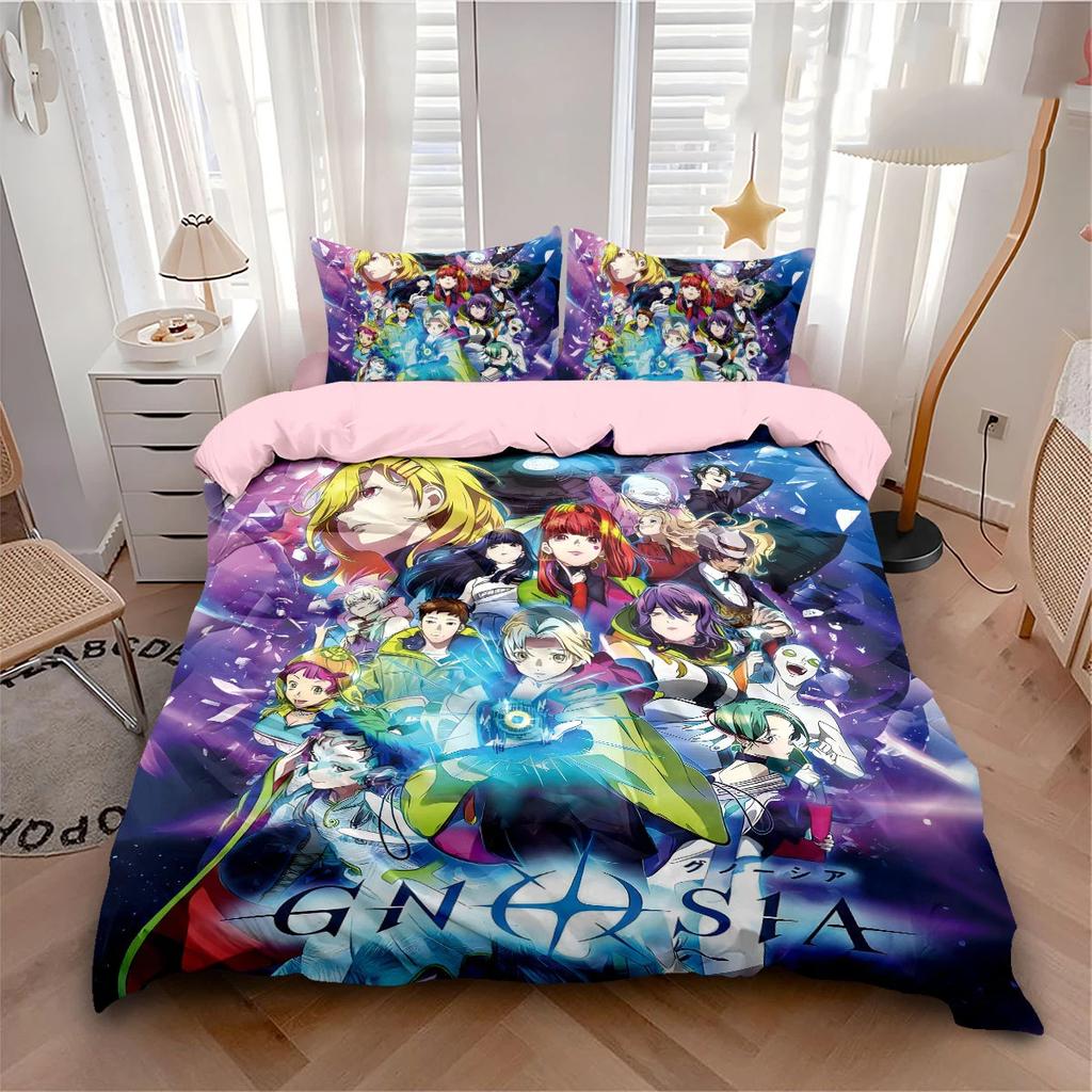 Gnosia Gift Bedding Set Cartoon Gnosia Duvet Cover Set Bed Set Aldult Kid Bedroom Single Twin Full Queen King