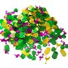 WTEMPO Hawaiian Tropical Party Confetti Colorful Shreds Glitter Flamingo Tortoise Back Leaf Palm Cactus Sequins for Summer Gathering Universal Holiday