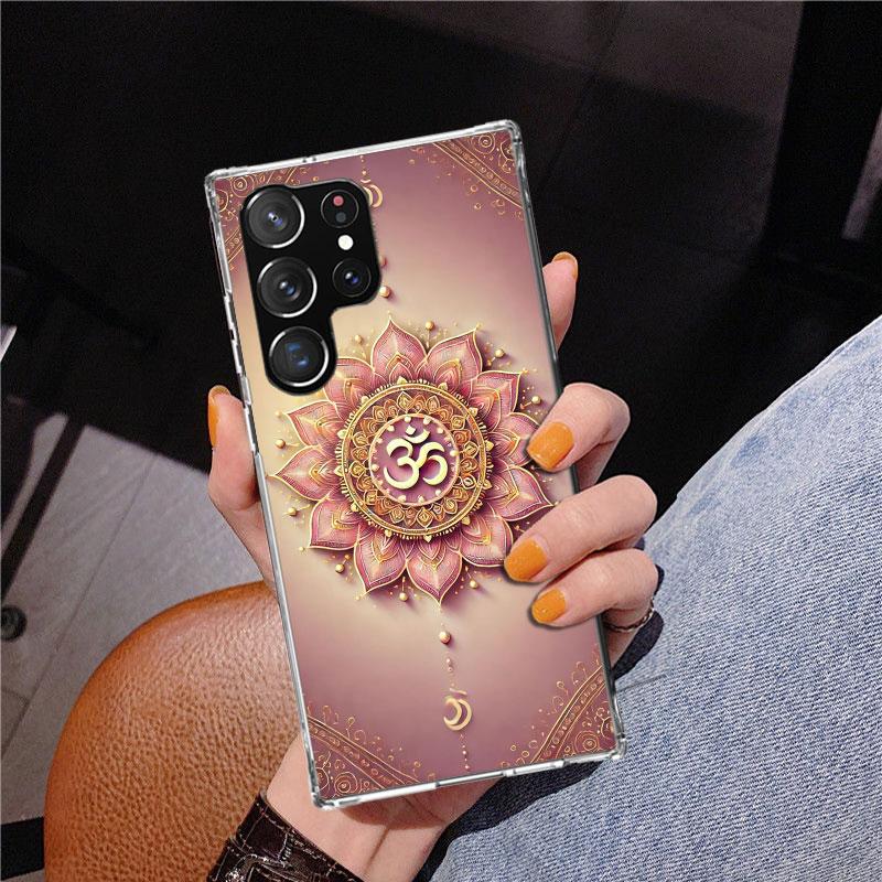 

Mandala Chakra Insist Yoga Phnoe Case for Samsung Galaxy S26 S25 Edge S23 S24 Ultra S22 Plus S21 S20 FE Unique Cover Soft Coque Samsung S23 Ultra