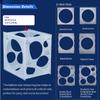 New 11 Holes Balloon Sizer Box Balloons Measuring Measurement Tool Square Stable Cube Wedding Party