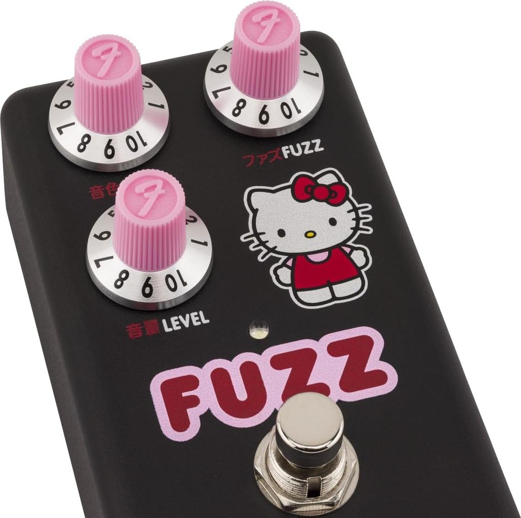 x Hello Kitty Black Fuzz Pedal Fuzz Hello Kitty Fender/Fender
