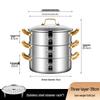 Zhixinghui 316 Edelstahl Mehrschichtiger Dampfgarer Topf