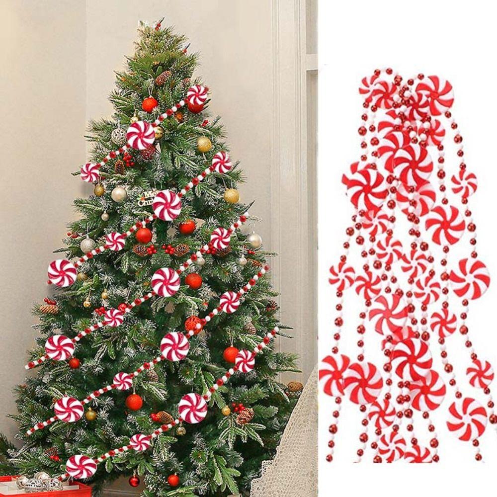 

Acrylic Christmas Tree Candy Ball String 1.2M Wreath Candy Pendant Navidad
