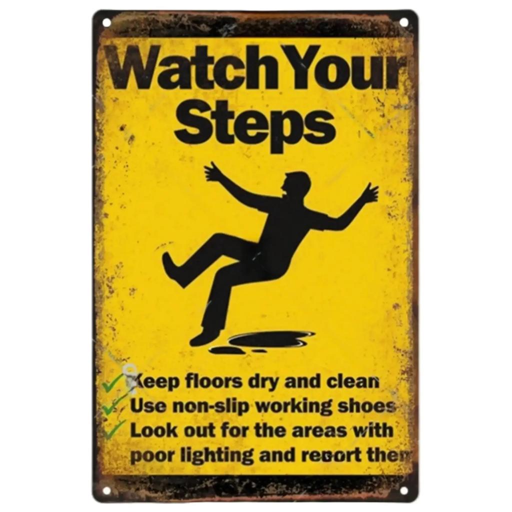 Vintage Vorsicht Hinweis Zone Schild Metallplatte Warnung Kinder Video Retro Plakette für Man Cave Garage Deko