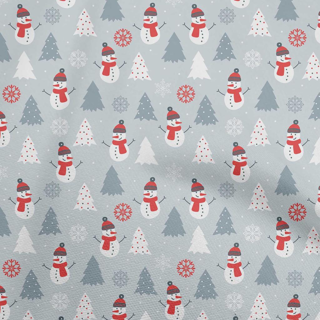 oneOone Cotton Flex Dusty Pink Fabric Christmas Winter Theme Quilting Supplies Print Sewing Fabric By The Yard 40 Inch