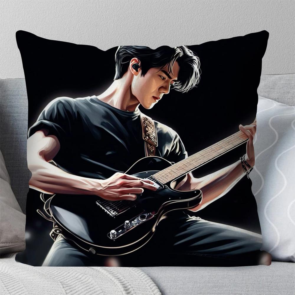 Koreanischer Prominenter SE HUN Kissenbezug Quadratisches Kissen Schlafzimmer Sofa Freizeit Komfort Kissen Auto Wohnzimmer Heimdekoration 40X40