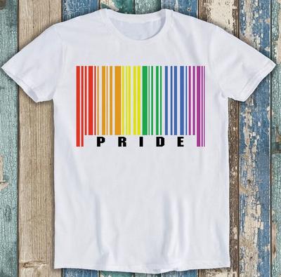 Barcode Stolz Liebesherz Gay Pride Monat LGBT LGBTQ Lustiges Geschenk T-Shirt M1646