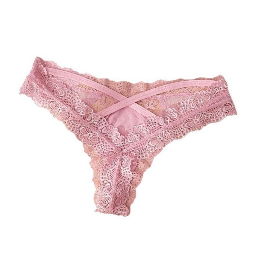 Low Waist Underwear Women Hollow Lace Thong Sweet Lady Panties  Gifts