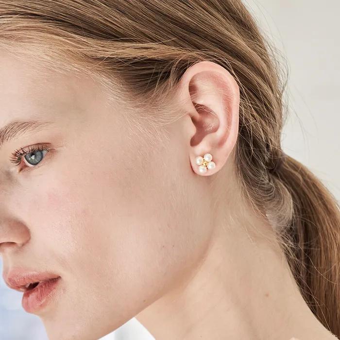 COTOIT_Flower Pearl Earring