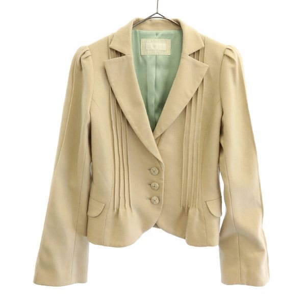 

TO BE CHIC приталенный жакет из шерстяной смеси 38 бежевый Женский Б/у