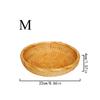 3PCS Storage Tray Multifunctional Woven Basket Handmade Kitchen Storage Box Tabletop Tray Suitable for Home Party Decoration