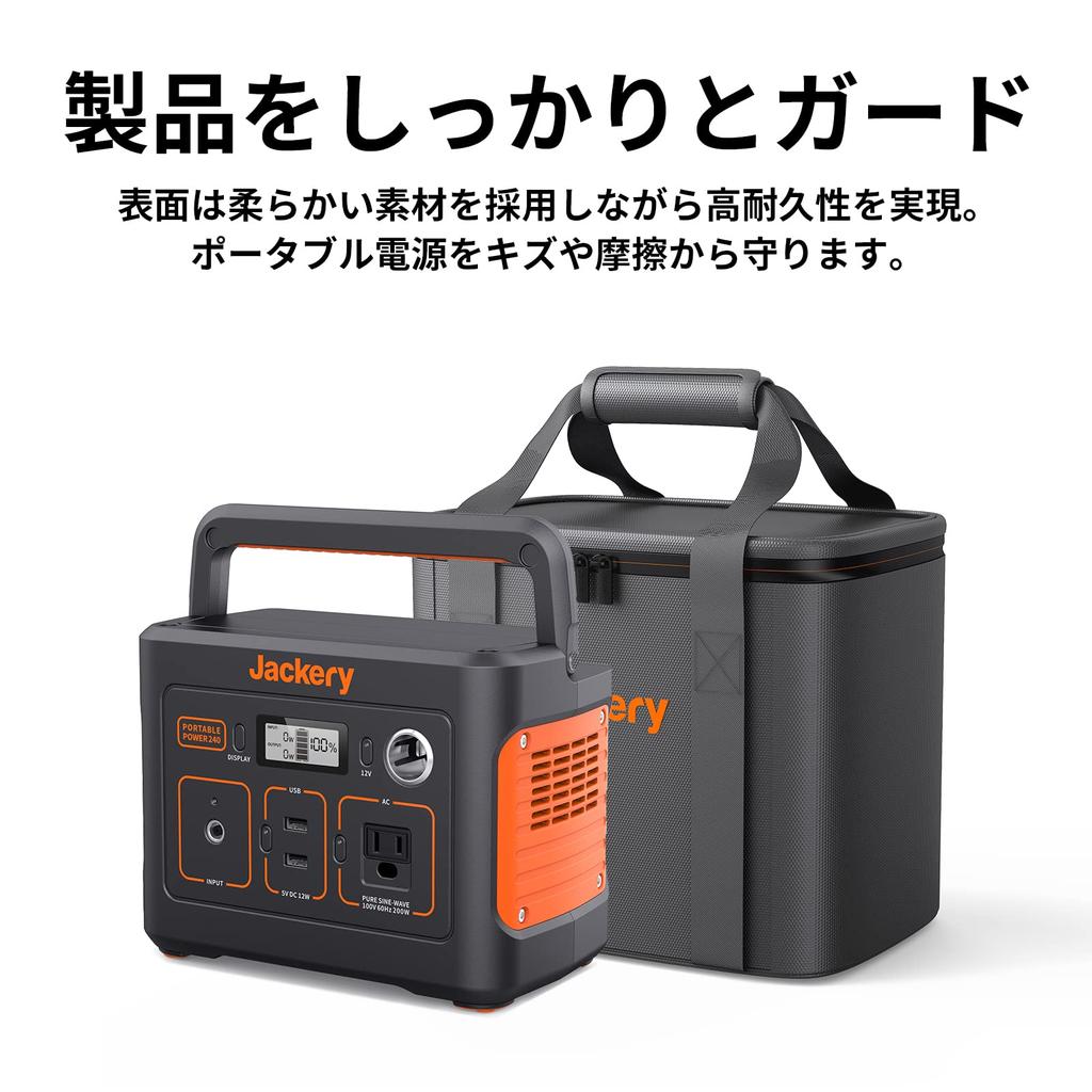 Jackery Portable Power Station Storage Bag Small for Protective Case for Outdoors and Picnic Bag with Shoulder Strap 240/300Plus/400/600Plus/708,