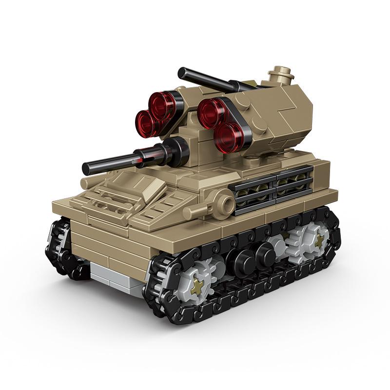 

Kaiyi Военный танк Совместимые с Lego строительные блоки из мелких деталей развивающая игрушка