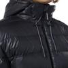 Reebok Hooded Solid Color Loose Mid-Length Down Jacket Men Outerwear Black DY6007