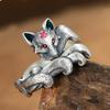 Fox Ring Women's Trendy and Cool New Retro Light Luxury Index Finger Ring