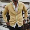 2026 Winter New Style Solid Color V-Neck Long Sleeve Pocket Knitted Sweater Jacket