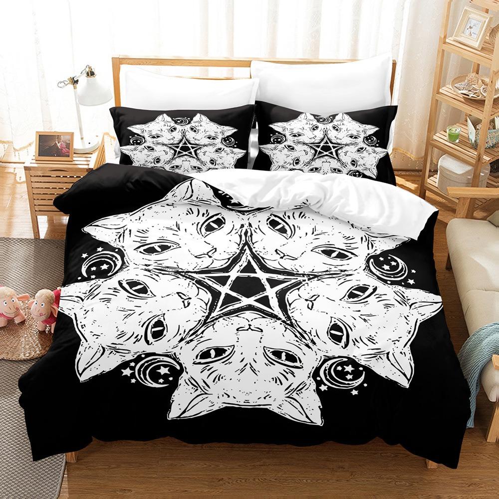 Fashion Technology Printing, 3D Digital Printing, Bedding, Duvet Covers, Pillowcases, Three-piece Sets