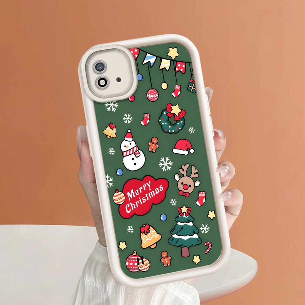 Soft Silicone Square Ladder Printing Pattern Phone Casing Full Cover Camera Shockproof Protection Rubber Case for OPPO Realme