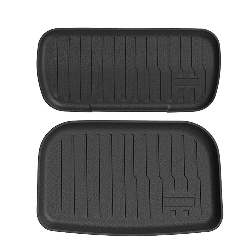 Für Tesla Model Y Juniper 2025 Auto Kofferraummatte vorne/hinten Bodenschicht TPE Wasserdicht Verschleißfest Schutzpolster Innenteile