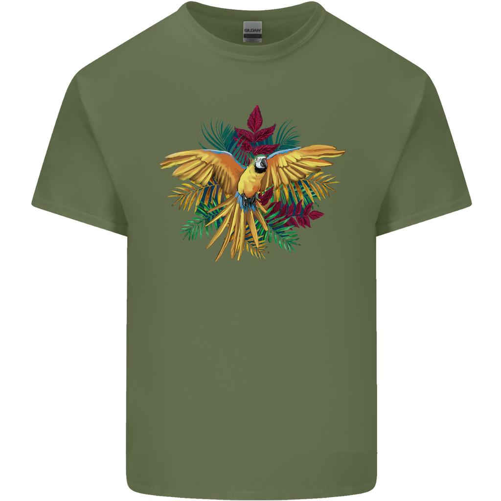 Maacaw Parrot In the Jungle Unisexs Light Cotton TShirt