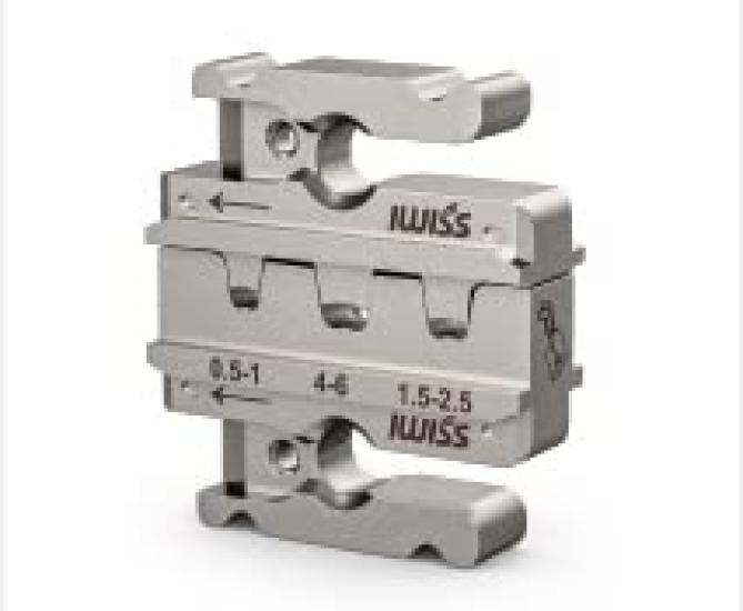 IWISS Replacement Dies for MultiCrimper Crimping for Faston X-2010 Machine, Terminals, 0.5-6.0mm²