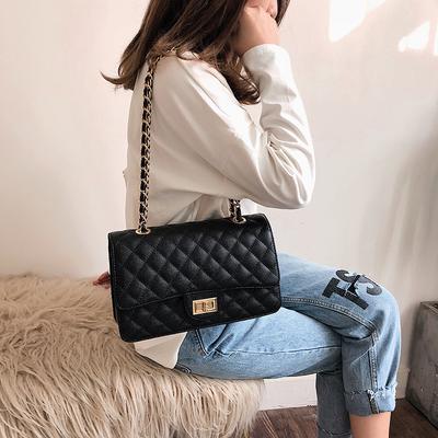 Women's Bag New Fashion Diamond Chain Shoulder Bag Popular Fashion with Crossbody Women's Handbag