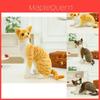Giocattolo Gatto Peluche Realistico Gattino Pelo Corto Realistico Animale di Peluche Bambola Vendita all'Ingrosso