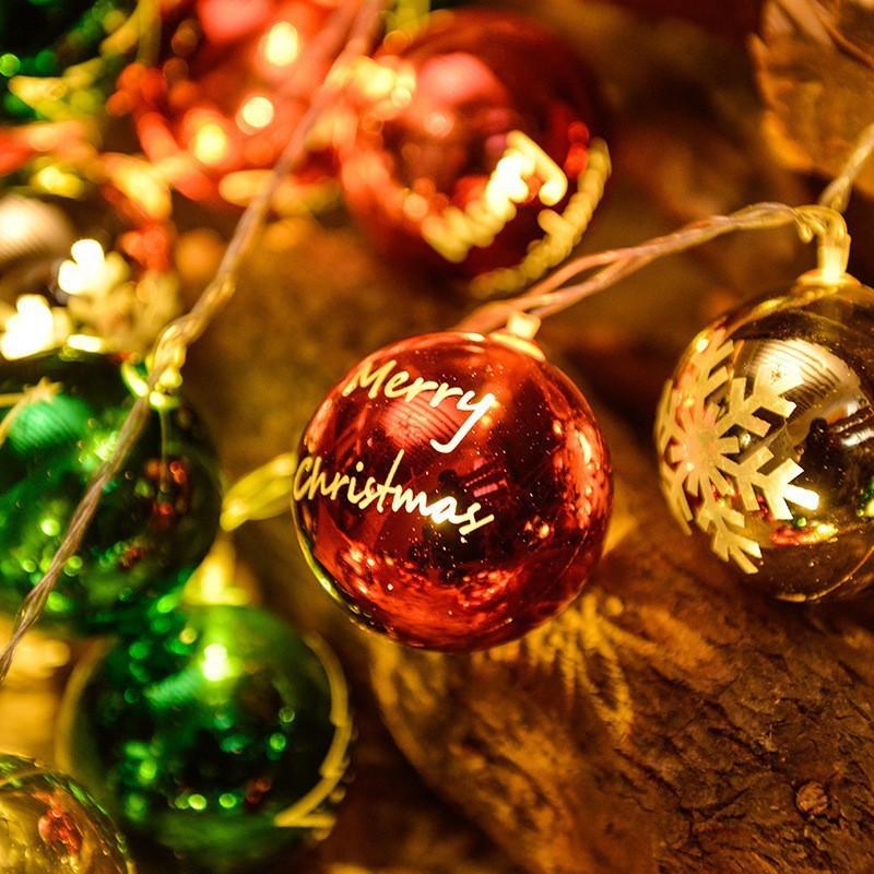 Colorful Led String Lights For Christmas Featuring Santa Snowman And Reindeer Designs