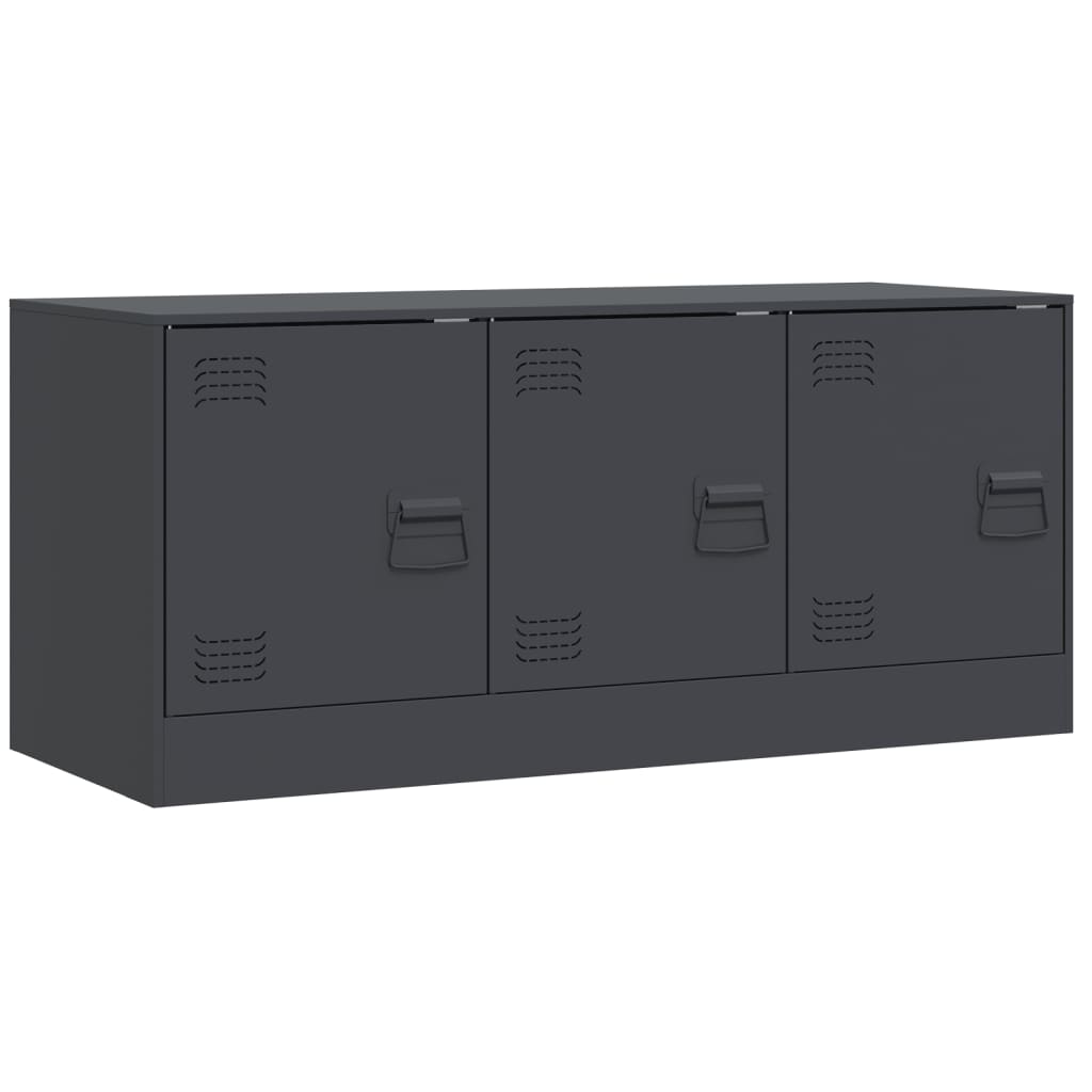 Vidaxl Szafka Pod Telewizor, Antracytowa, 99X39X44 Cm, Stalowa