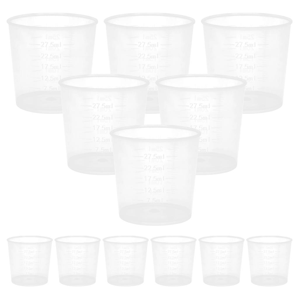 Liquid Container with Graduations Shower Door Bumpers Measuring Cups Beaker Glass Clear Graduated