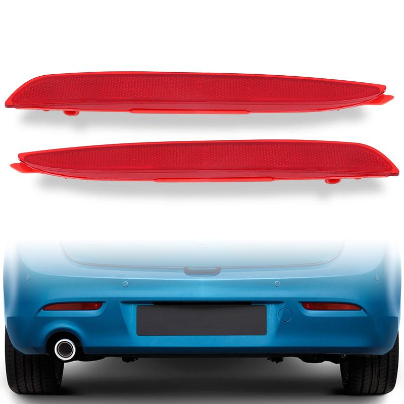 

2PCS Rear Bumper Reflector Warning Light Strip Cover Bar Fits For Mazda 3 BL 2009- Reflective Fog Lamp Car Accessories 2pcs