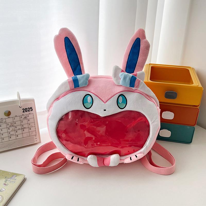 Plush Rabbit Ita Bags Soft Cute Bunny Ita Crossbody Bag Large Capacity Furry Shoulder Backpack Anime Cartoon Itabag for Girls