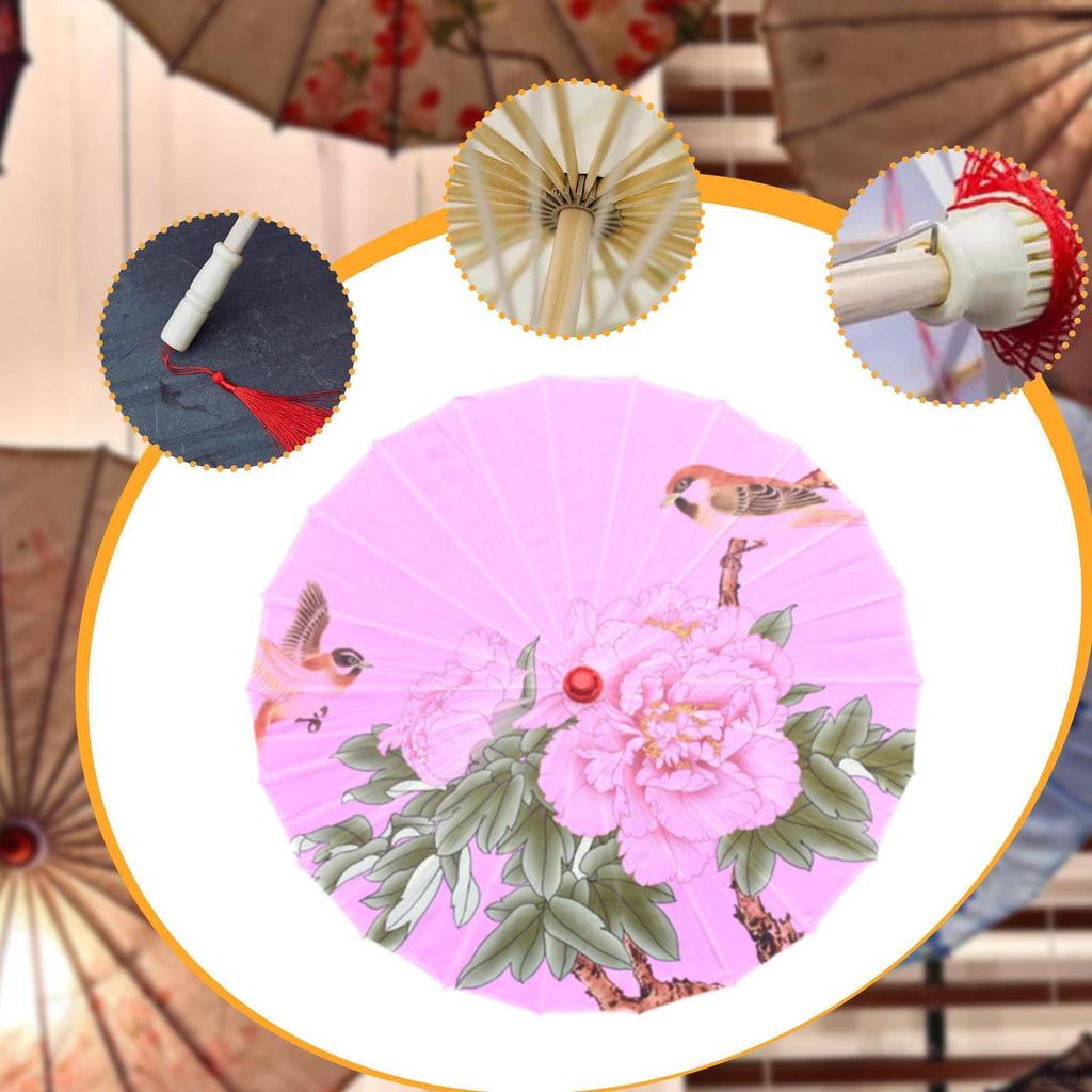 Chinese Oil Paper Umbrella, Handmade Decorative Umbrella for Japanese Classical Dance,