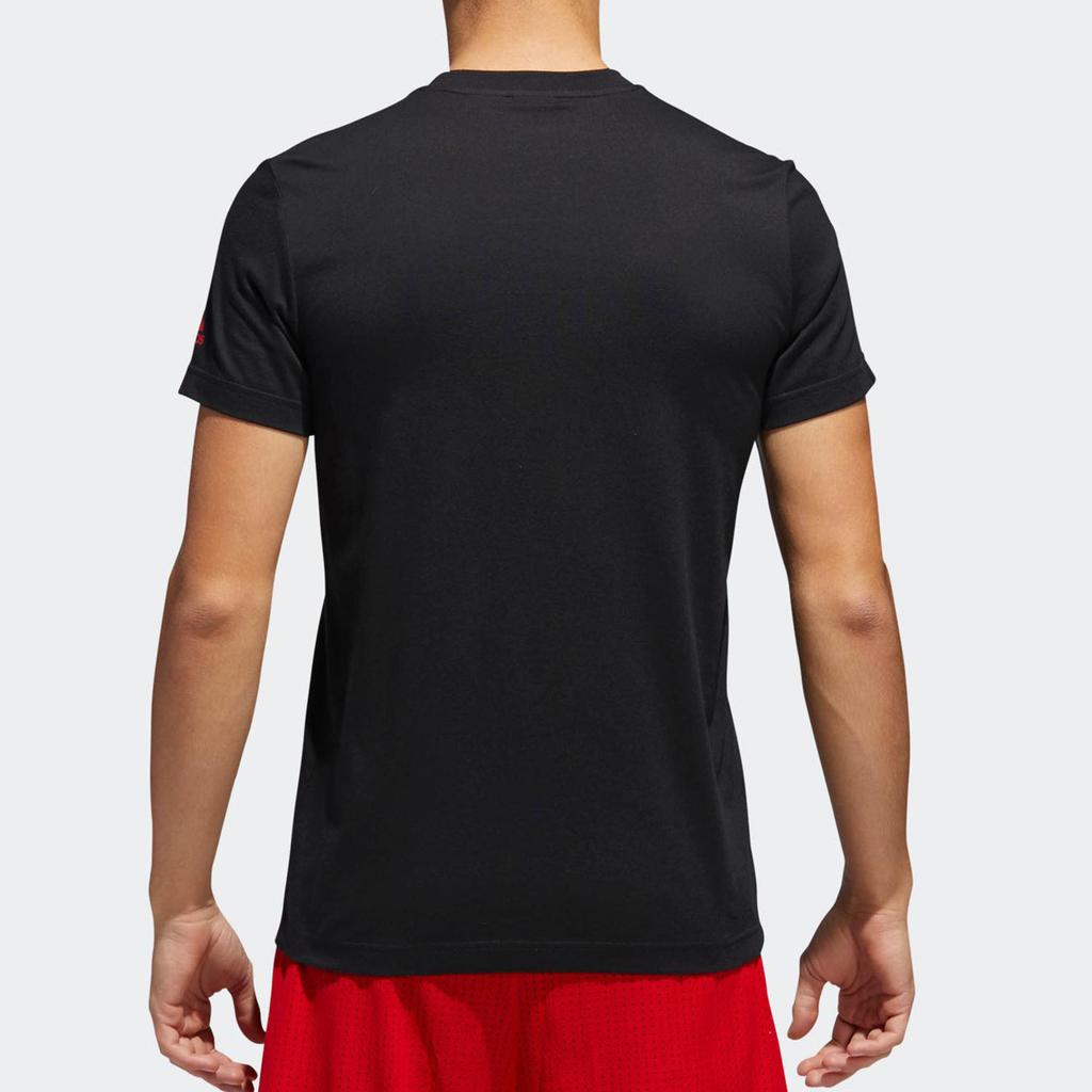 Adidas Dam Gk Up Lifestyle Series Comfortable Round Neck Pullover Short Sleeve T-Shirt Men Tops Black CV9969