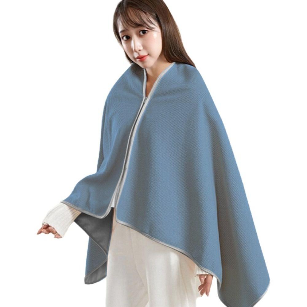 Windproof USB Heated Shawl Washable Body Warmer Wrap Skin-friendly Electric Heated Blanket  Camping